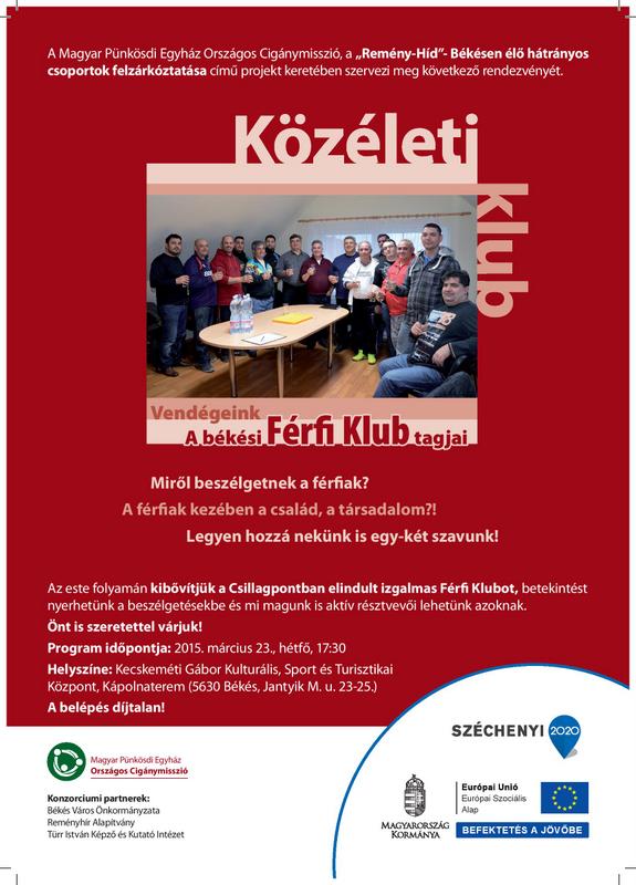 Read more about the article KÖZÉLETI KLUB A békési Férfi Klub tagjaival
