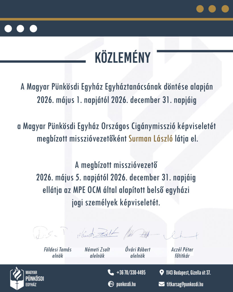 Közlemény személyi változásról 1